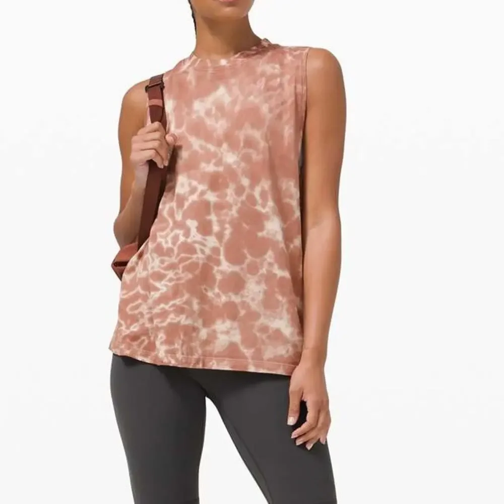 Lululemon All Yours Tank Tie Dye Marmoleado Tie Dye Ancient Copper Pima Cotton